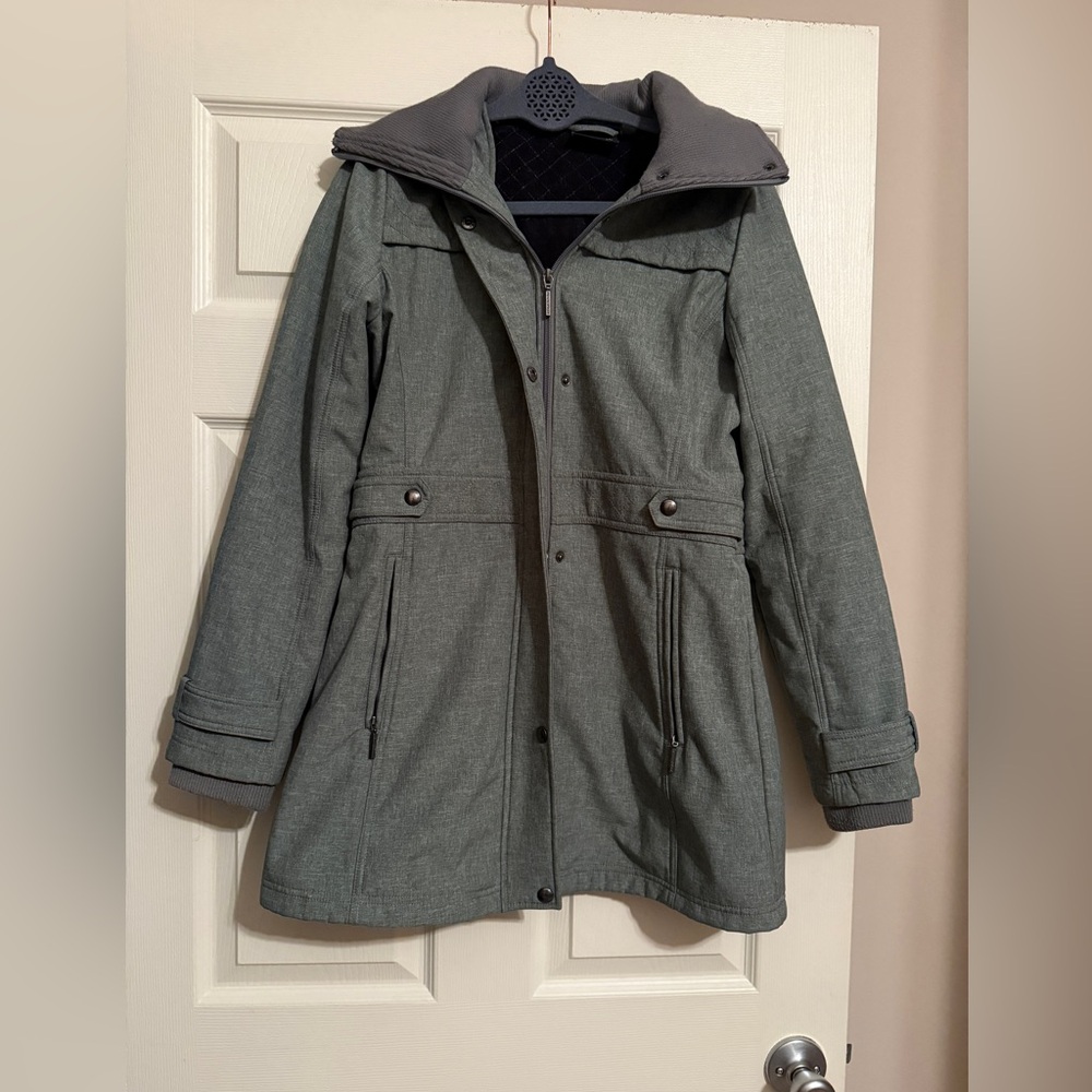 Weatherproof Grey Hooded Coat